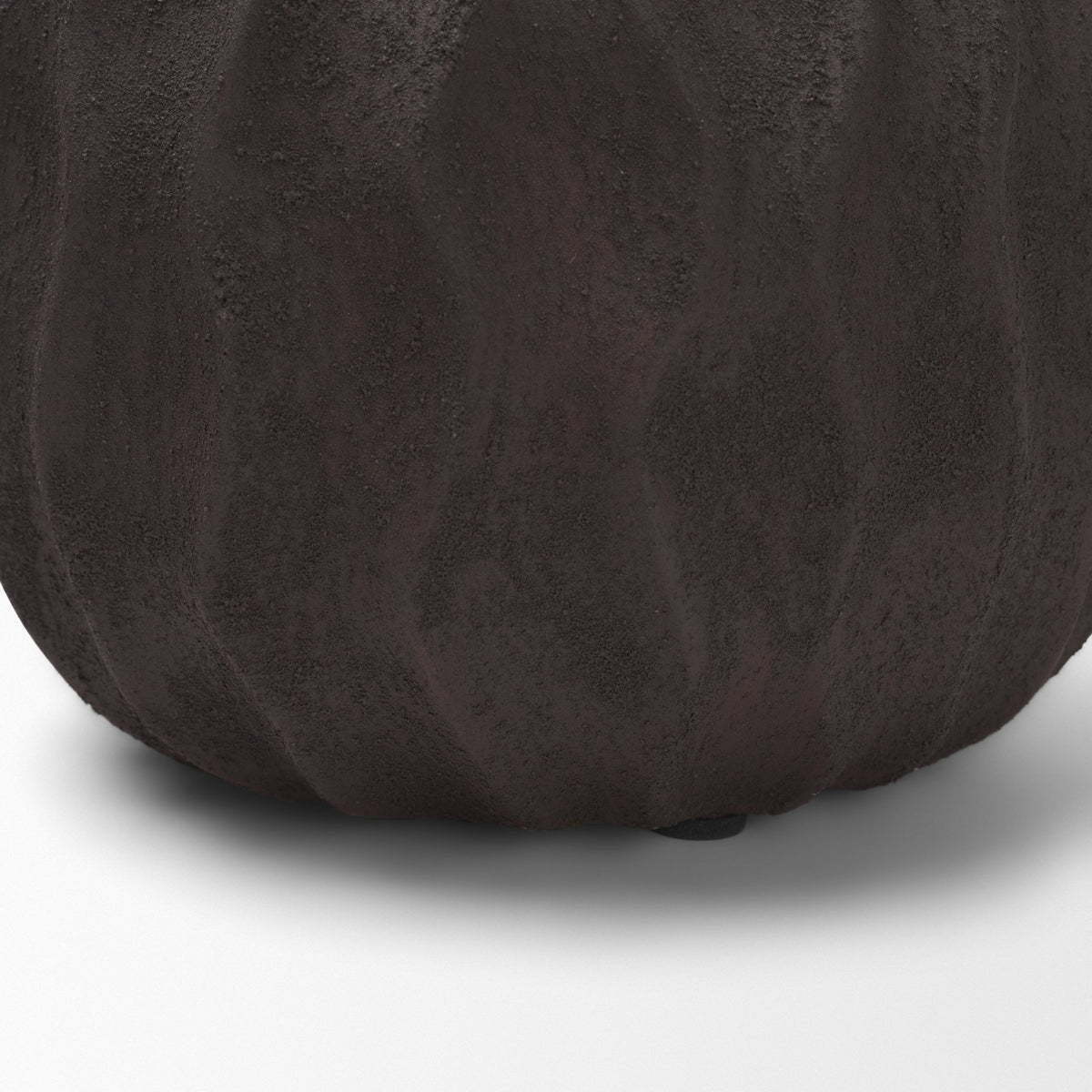 Tidal Short Ceramic Rippled Decorative Vase-Vase-DECOROLALA