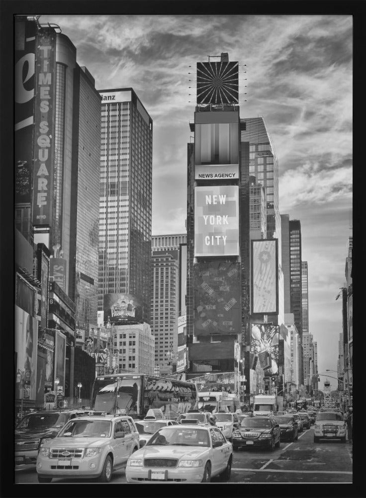 Times Square Monochrome Wall Art by Melanie Viola-canvas-DECOROLALA