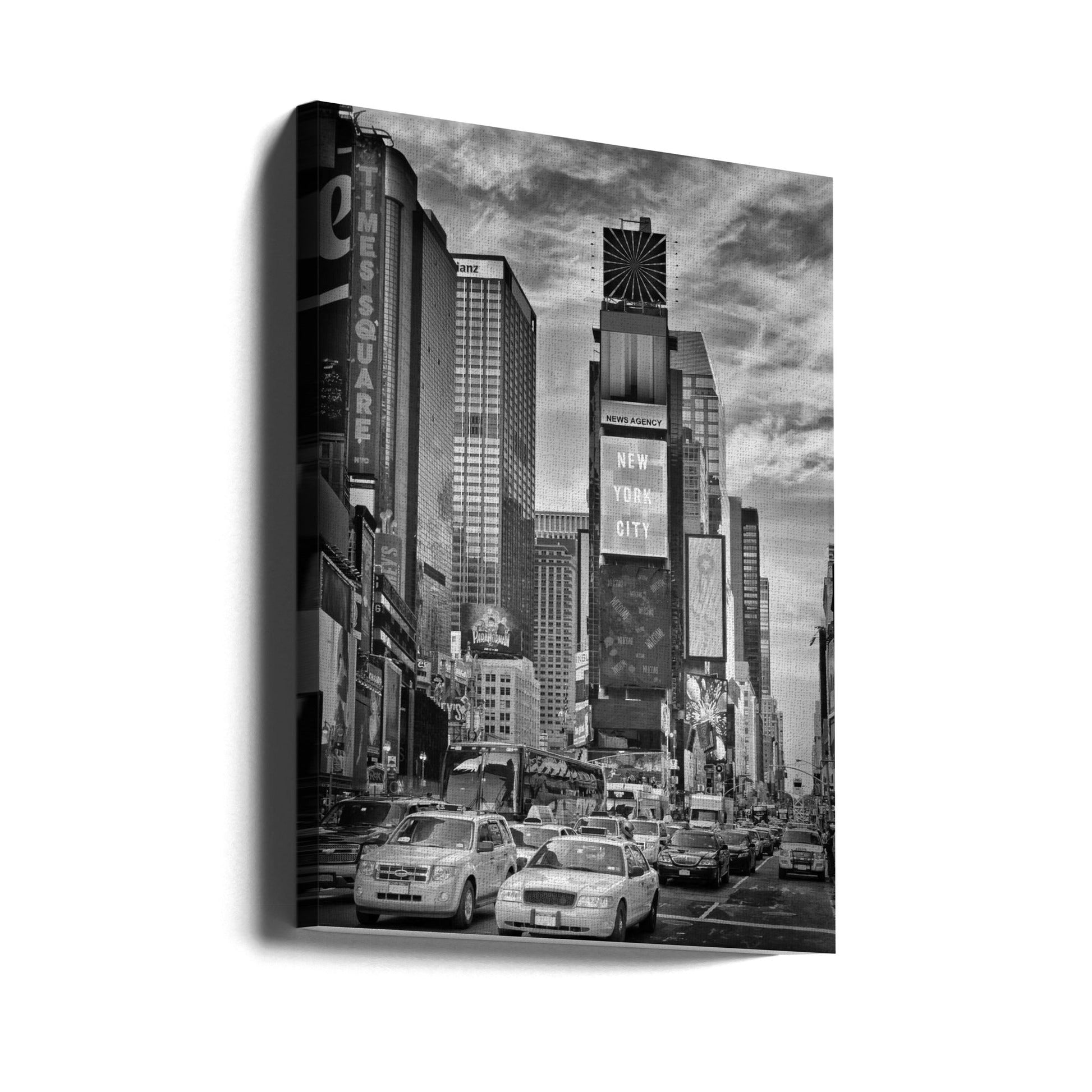 Times Square Monochrome Wall Art by Melanie Viola-canvas-DECOROLALA