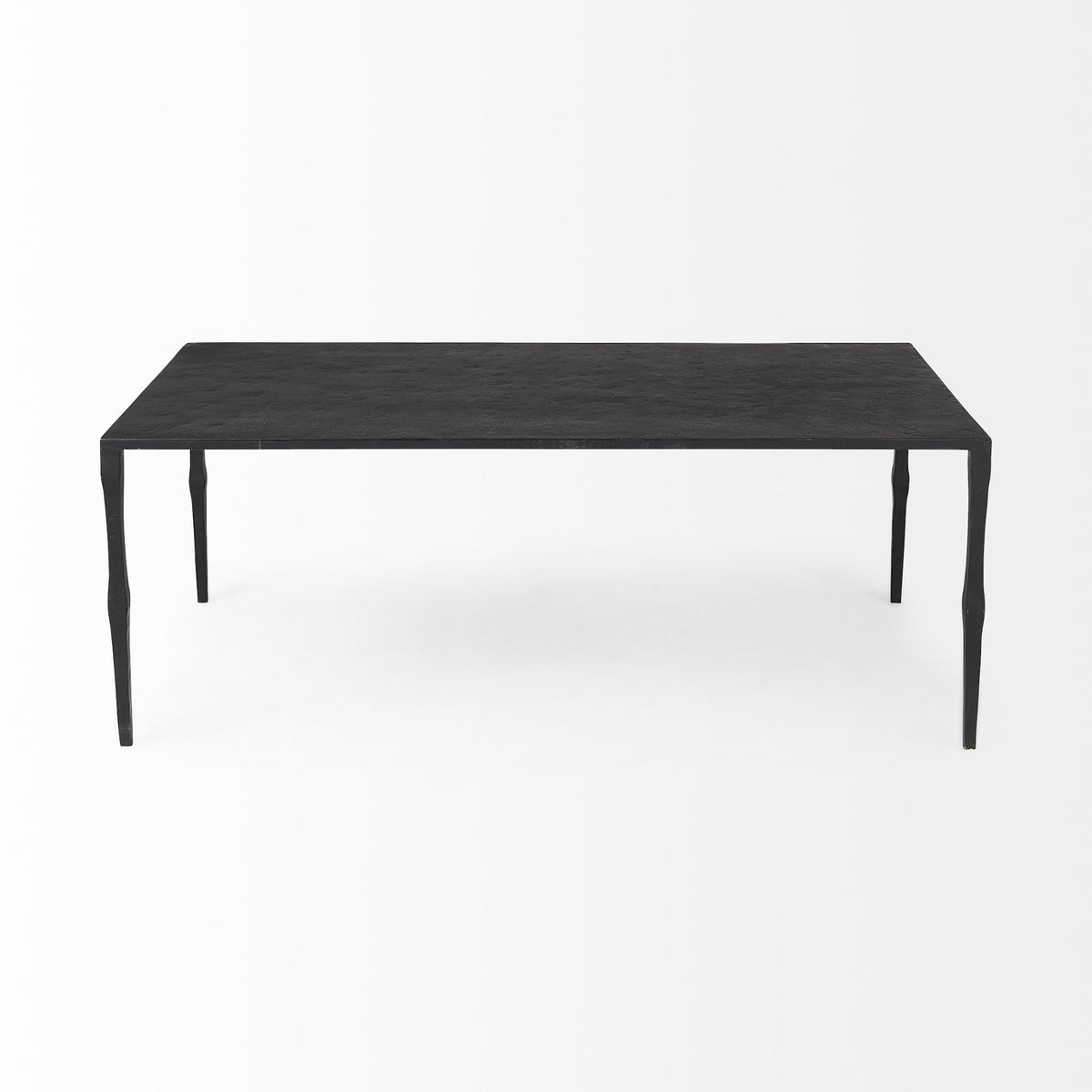 Timothy 42.0 X 22.0 X 15.5 Ebony Black Iron Coffee Table-Coffee Tables-DECOROLALA