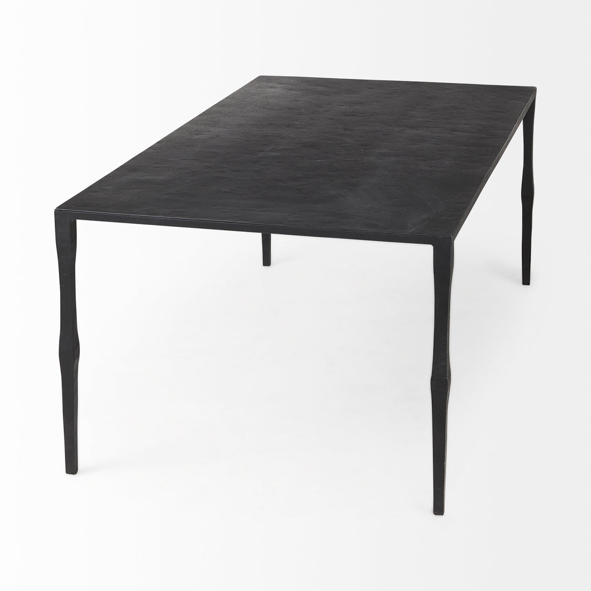 Timothy 42.0 X 22.0 X 15.5 Ebony Black Iron Coffee Table-Coffee Tables-DECOROLALA
