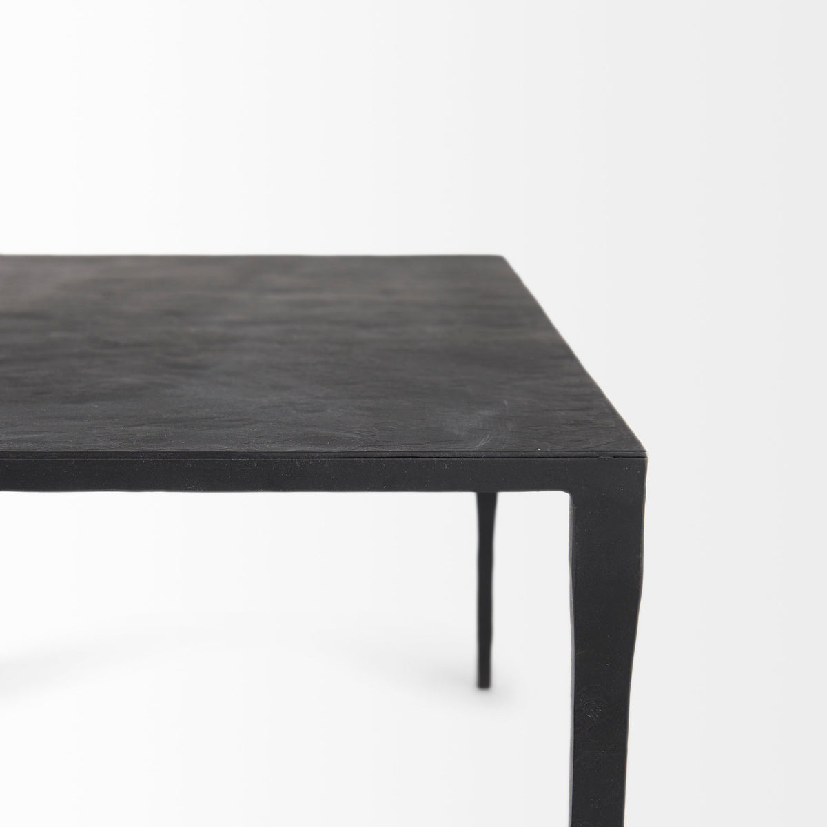 Timothy 42.0 X 22.0 X 15.5 Ebony Black Iron Coffee Table-Coffee Tables-DECOROLALA