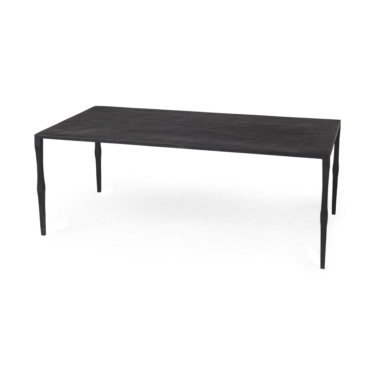 Timothy Iron Coffee Table - Matte Ebony Black-Coffee Tables-DECOROLALA