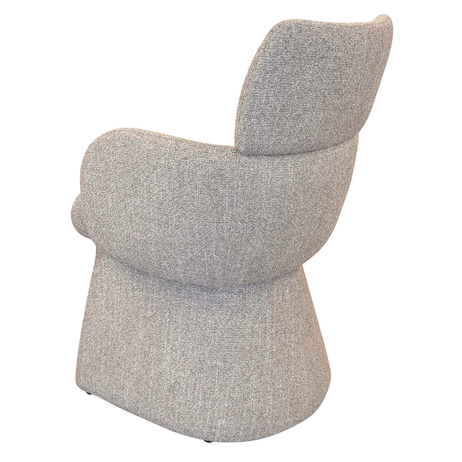 Titani Upholstered Dining Chair - Beige Modern Fabric-DECOROLALA
