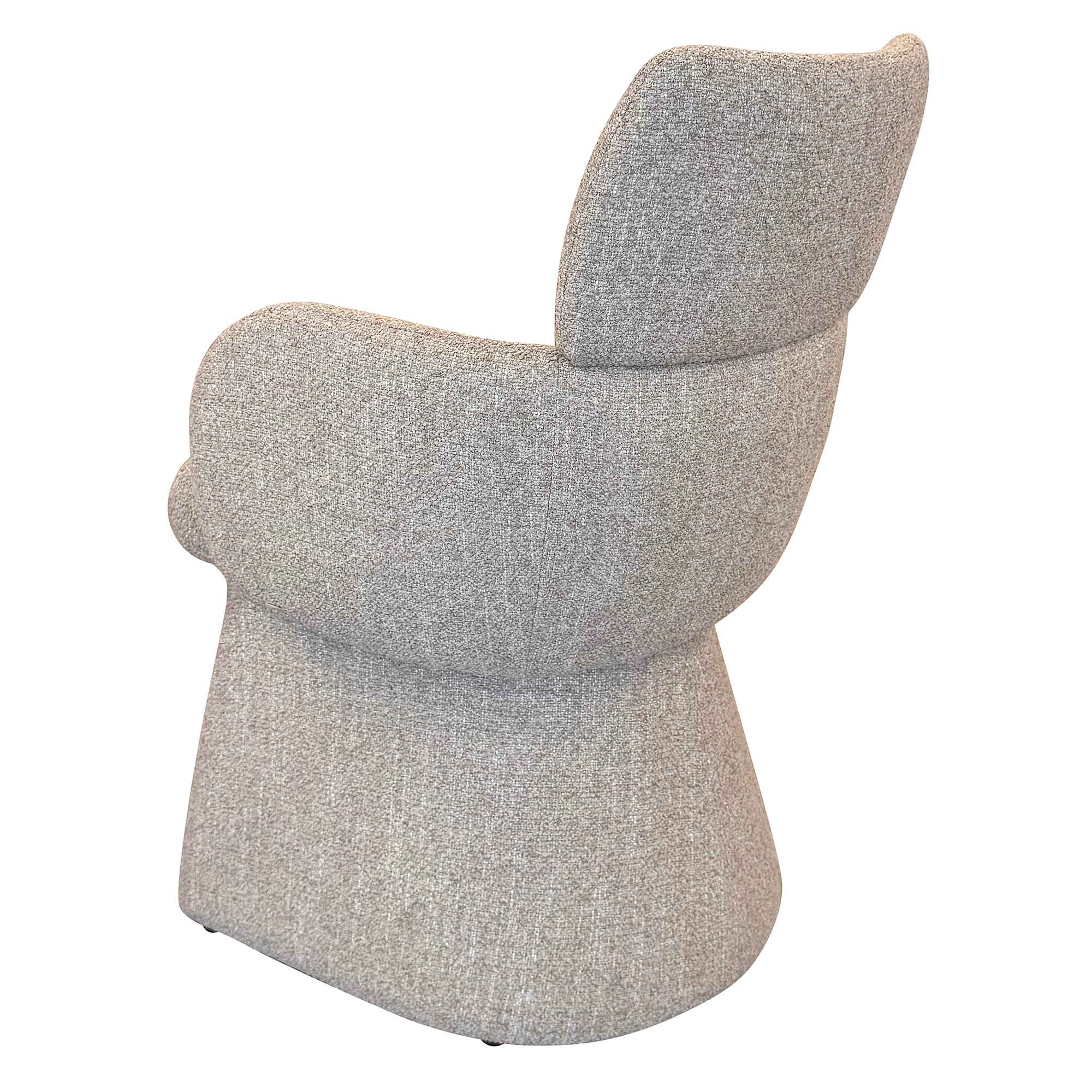 Titani Upholstered Dining Chair - Beige Modern Fabric-DECOROLALA