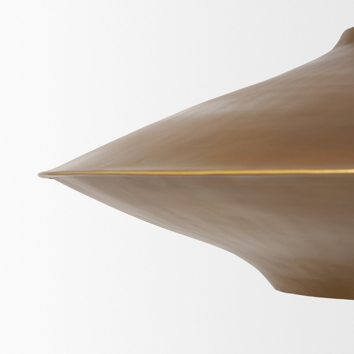 Titus 1-Light Brass Finished Metal Disc Pendant-Pendant Lighting-DECOROLALA