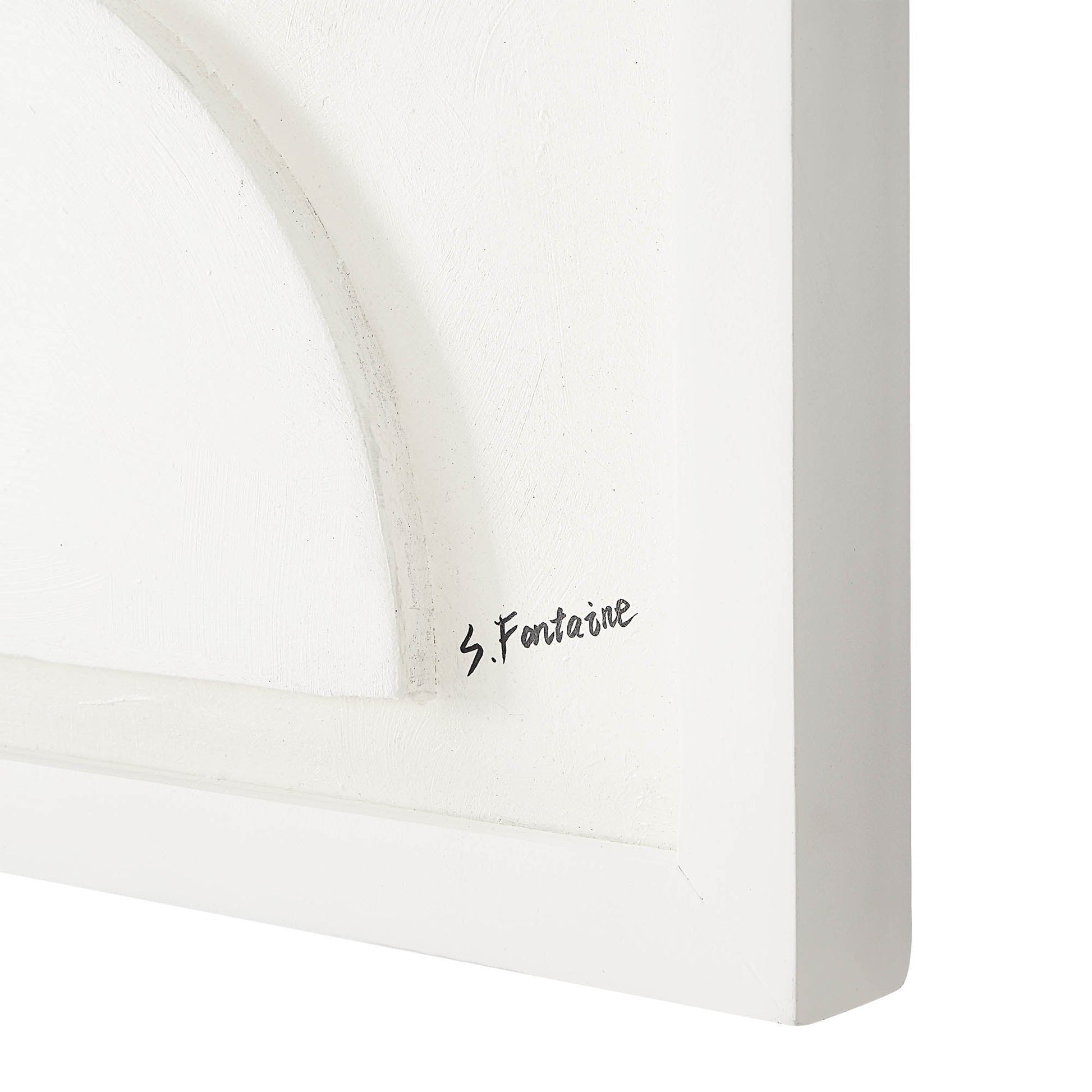 Tivat 36" Wide Wall Art, White-Wall Art-DECOROLALA