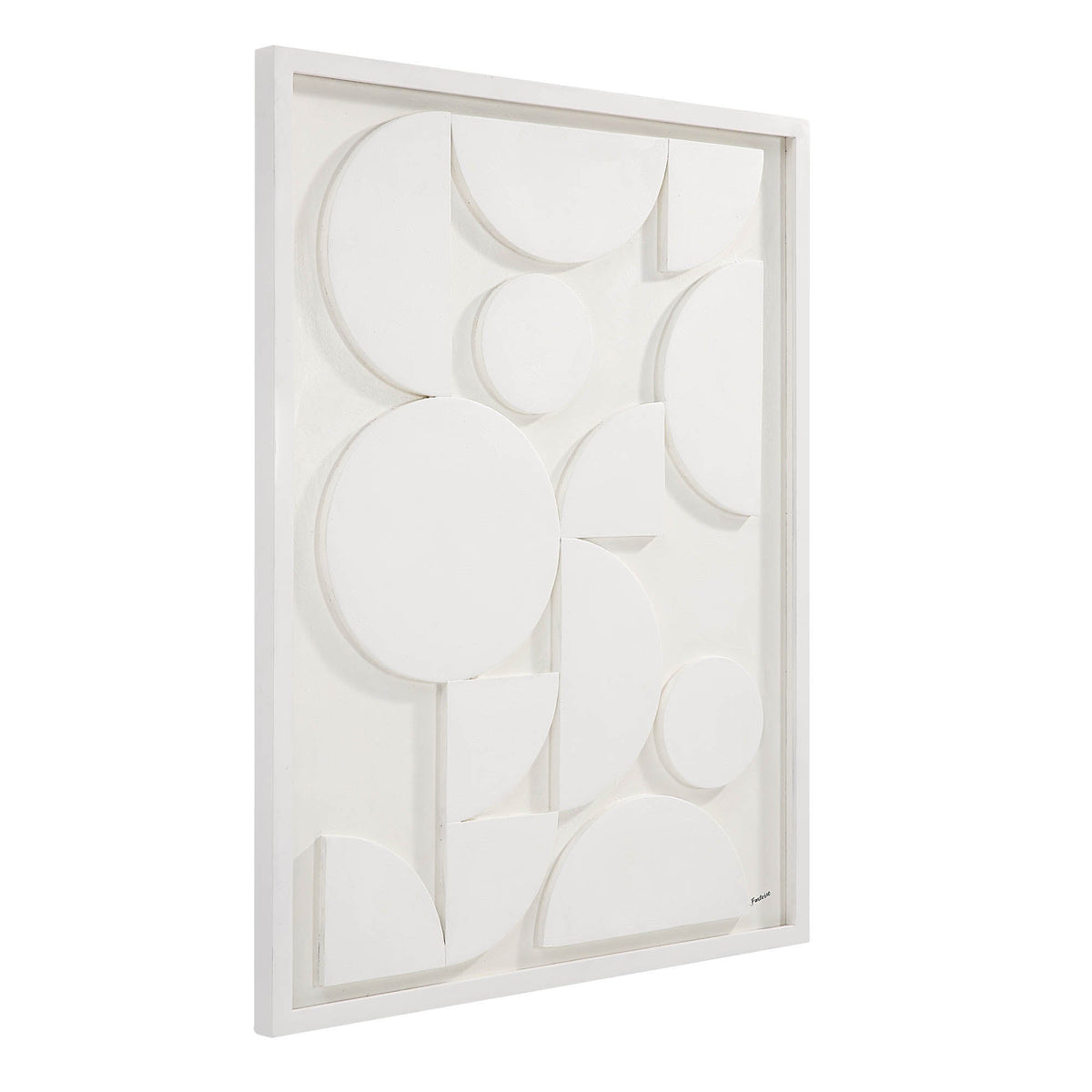 Tivat 36" Wide Wall Art, White-Wall Art Prints-DECOROLALA