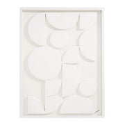 Tivat 36" Wide Wall Art, White-Wall Art-DECOROLALA