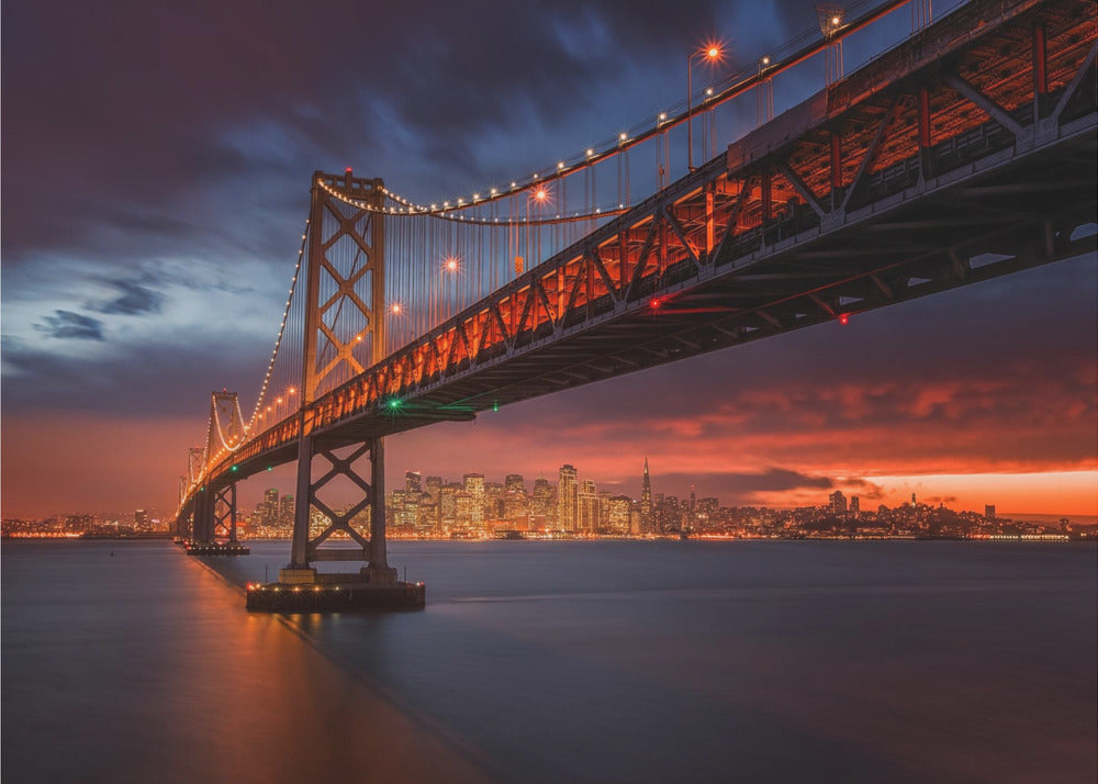 Toby Harriman Fire over San Francisco Canvas-Canvas Print-DECOROLALA