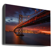 Toby Harriman Fire over San Francisco Canvas-Canvas Print-DECOROLALA