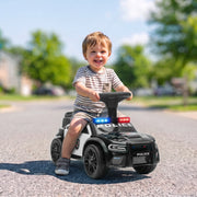 Toddler Push Car, Ride on Car with Light, Music, Under-Seat Storage and Anti Tip Device for 18-36 Months, Black-Toys & Games > Baby & Toddler Toys > Riding & Rocking Toys > Push Cars for Toddlers-DECOROLALA