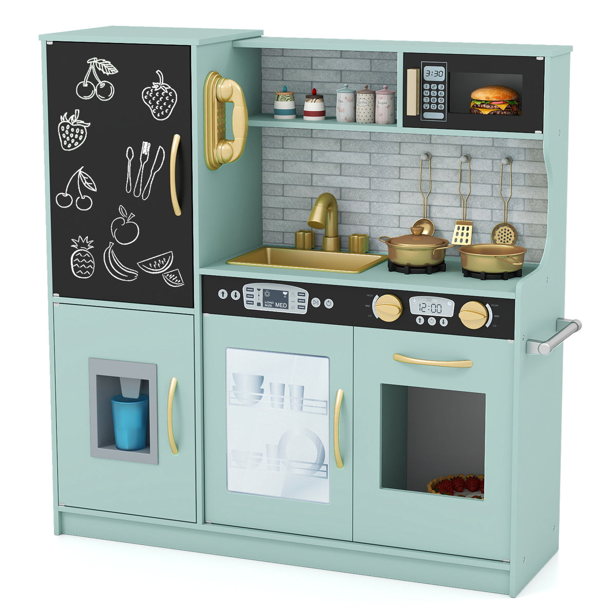 Toddler Pretend Play Kitchen for Boys and Girls 3-6 Years Old