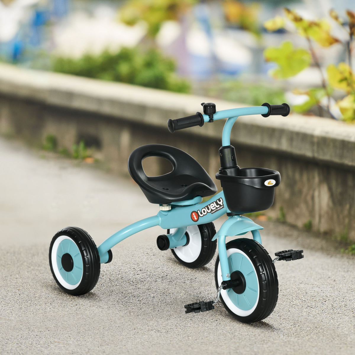 Tricycle for Toddler 2-5 Year Old Girls and Boys, Toddler Trike with Adjustable Seat, Basket, Bell-Toys & Games > Baby & Toddler Toys > Riding & Rocking Toys > Tricycles for Kids-DECOROLALA