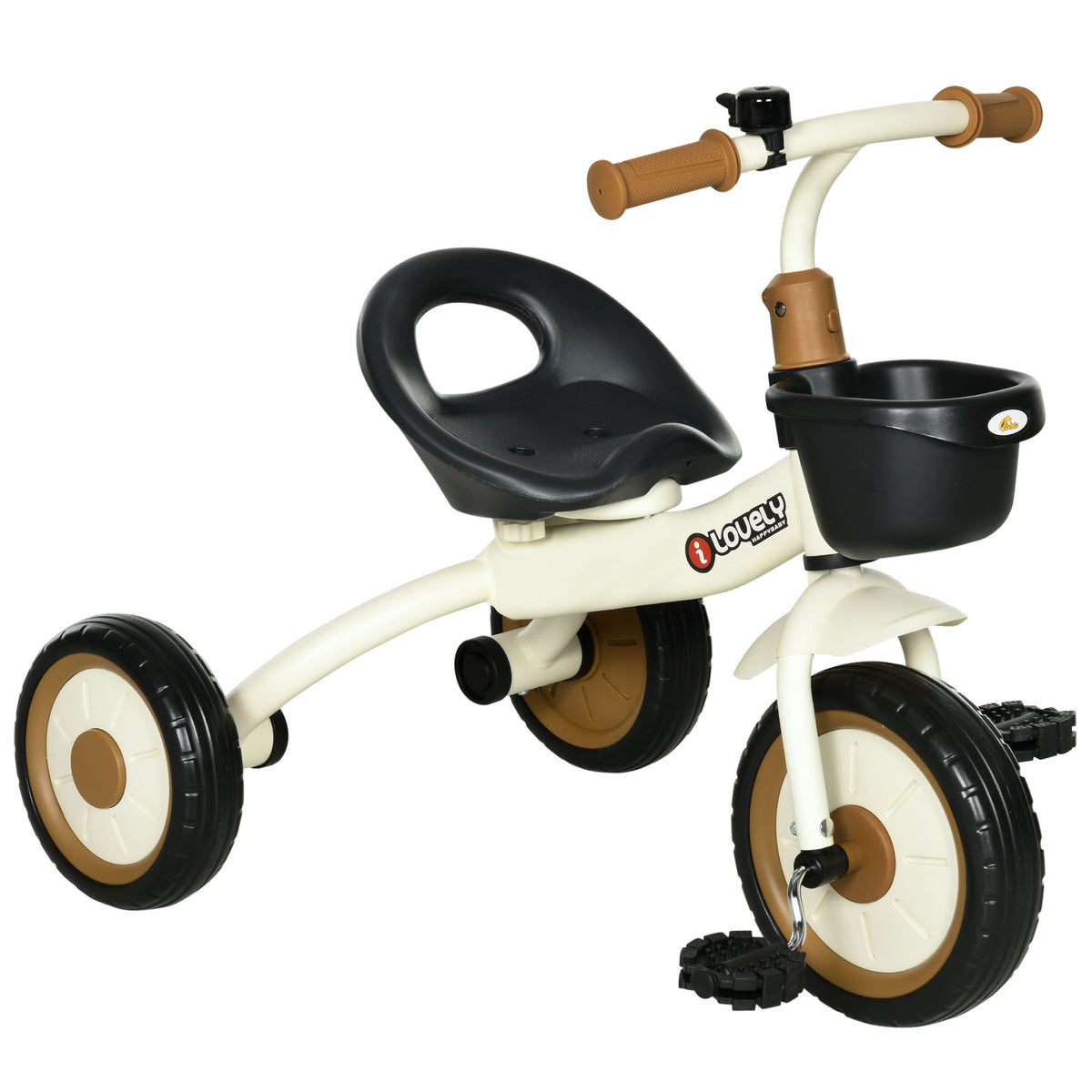 Tricycle for Toddler 2-5 Year Old Girls and Boys, Toddler Trike with Adjustable Seat, Basket, Bell-Toys & Games > Baby & Toddler Toys > Riding & Rocking Toys > Tricycles for Kids-DECOROLALA