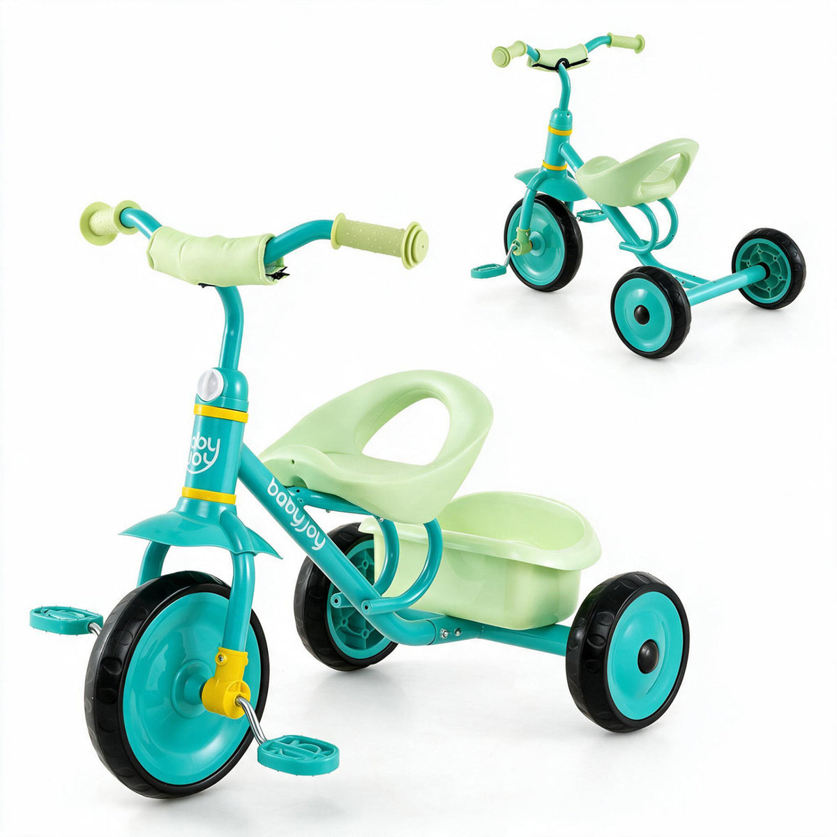 Toddler Tricycle for Boys and Girls 2-5 Years Old with Removable Rear Storage Basket
