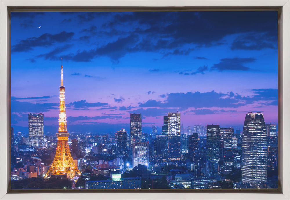 Tokyo Night View Canvas by Takao Kataoka-Canvas Print-DECOROLALA
