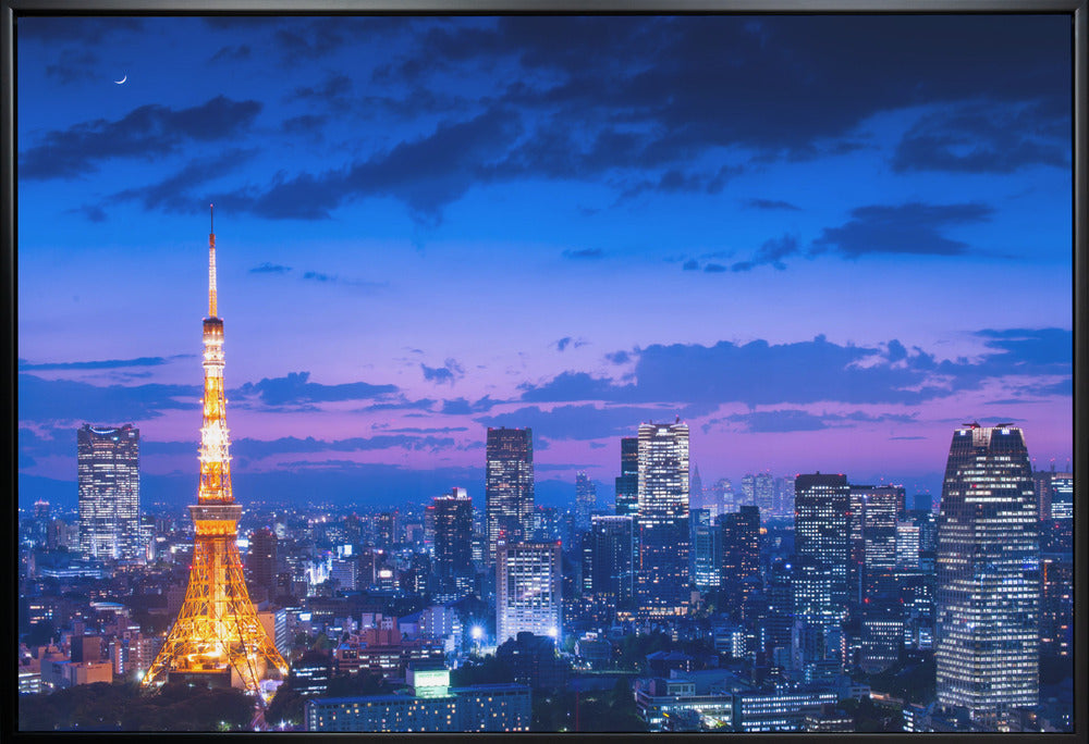 Tokyo Night View Canvas by Takao Kataoka-Canvas Print-DECOROLALA
