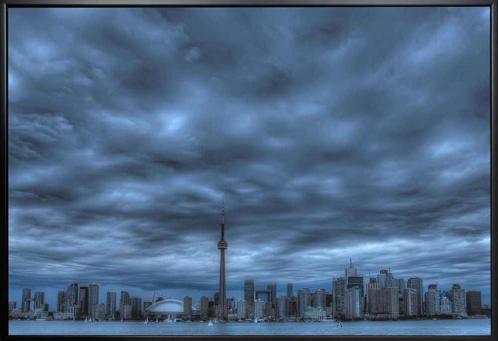 Toronto Blue Wall Art Print by Max Witjes-canvas-DECOROLALA