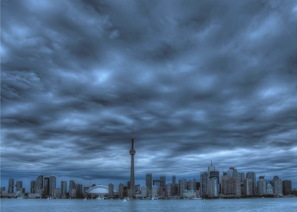 Toronto Blue Wall Art Print by Max Witjes-canvas-DECOROLALA