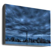 Toronto Blue Wall Art Print by Max Witjes-canvas-DECOROLALA