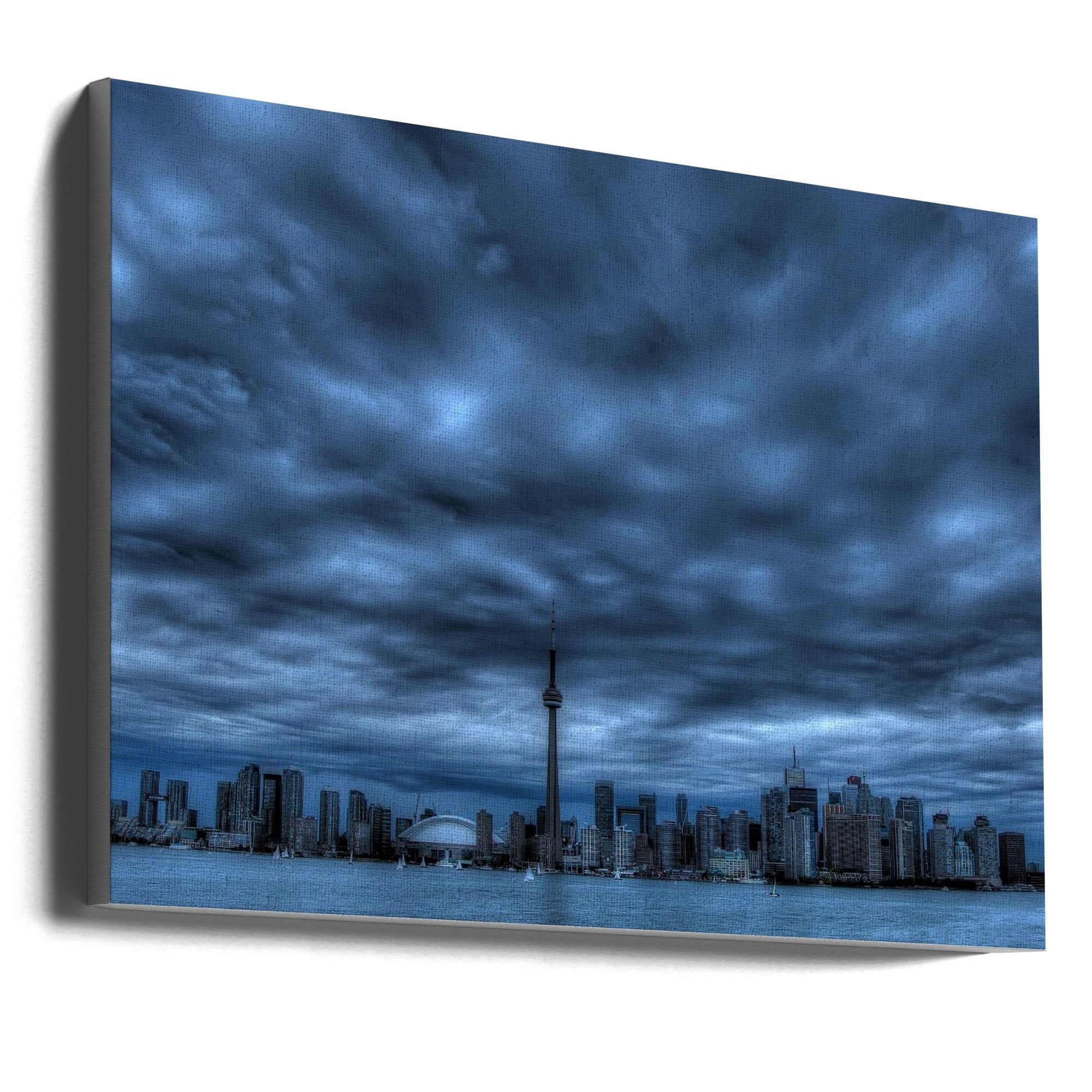 Toronto Blue Wall Art Print by Max Witjes-canvas-DECOROLALA
