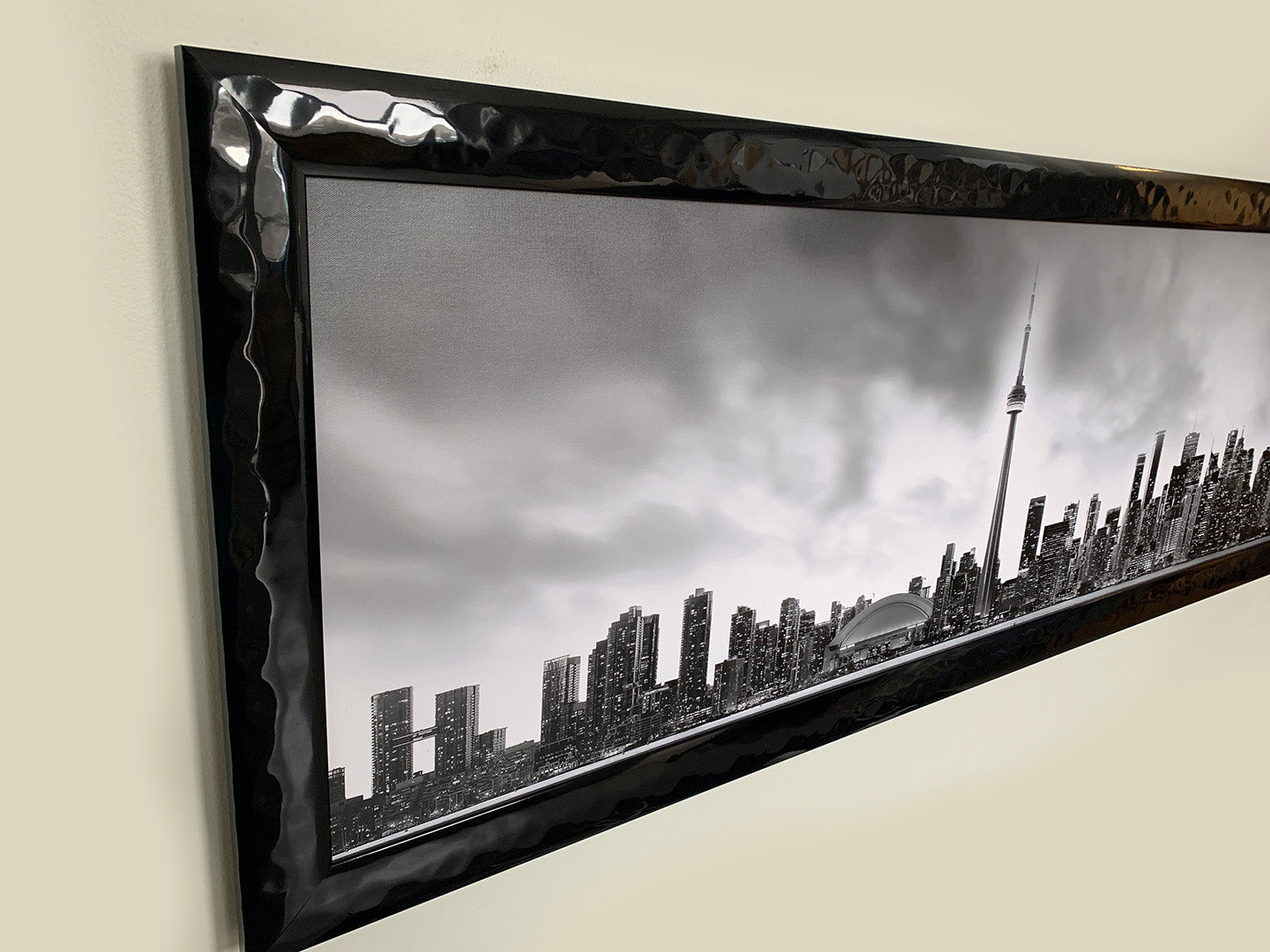 Toronto CN Tower Black & White Canvas Print 72x24-Wall Art-DECOROLALA