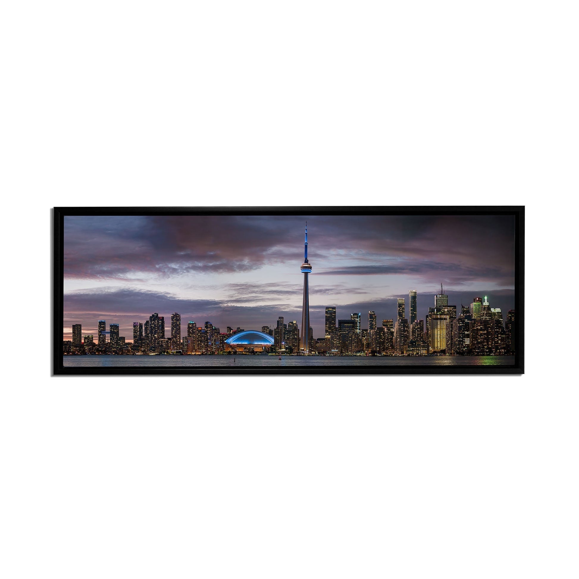 Toronto CN Tower Skyline Canvas Wall Art 72x24-Wall Art-DECOROLALA