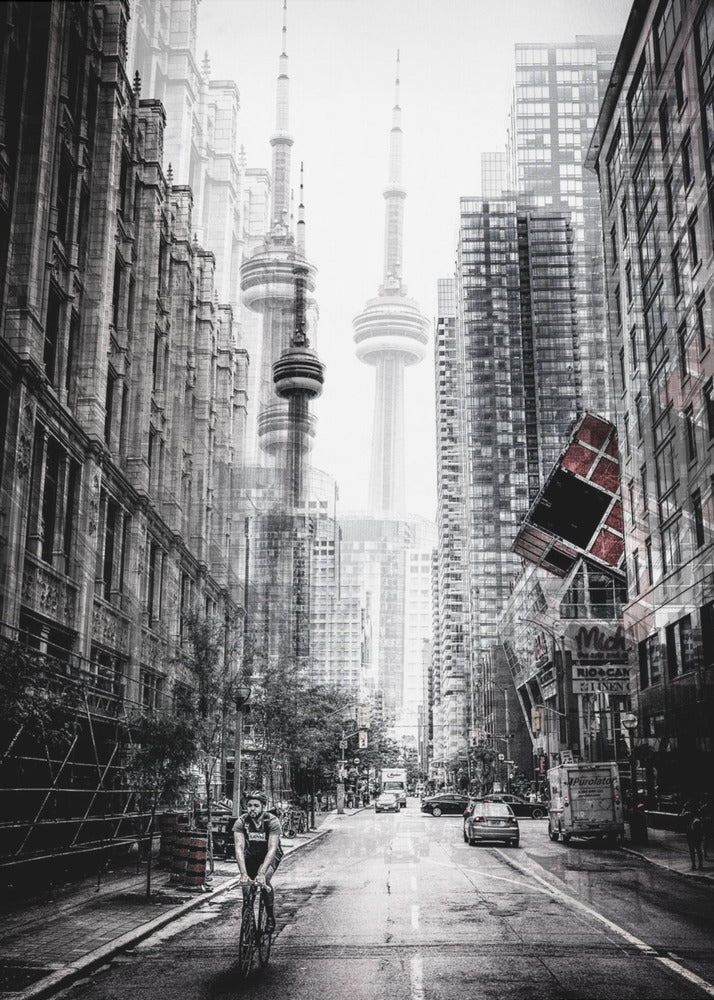 Toronto Streets Canvas Print by Carmine Chiriac-canvas-DECOROLALA