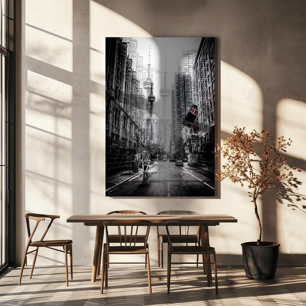 Toronto Streets Canvas Print by Carmine Chiriac-canvas-DECOROLALA