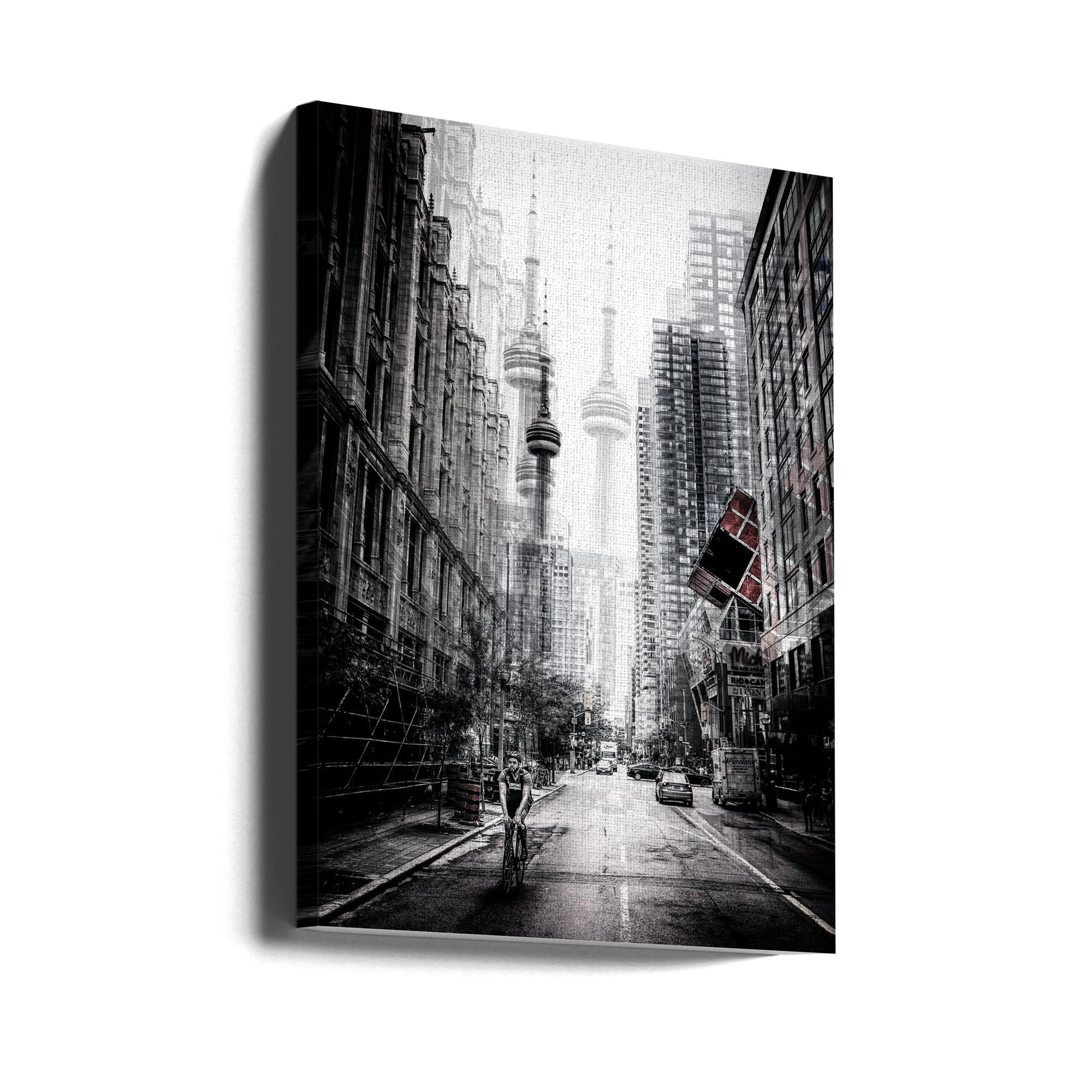 Toronto Streets Canvas Print by Carmine Chiriac-canvas-DECOROLALA