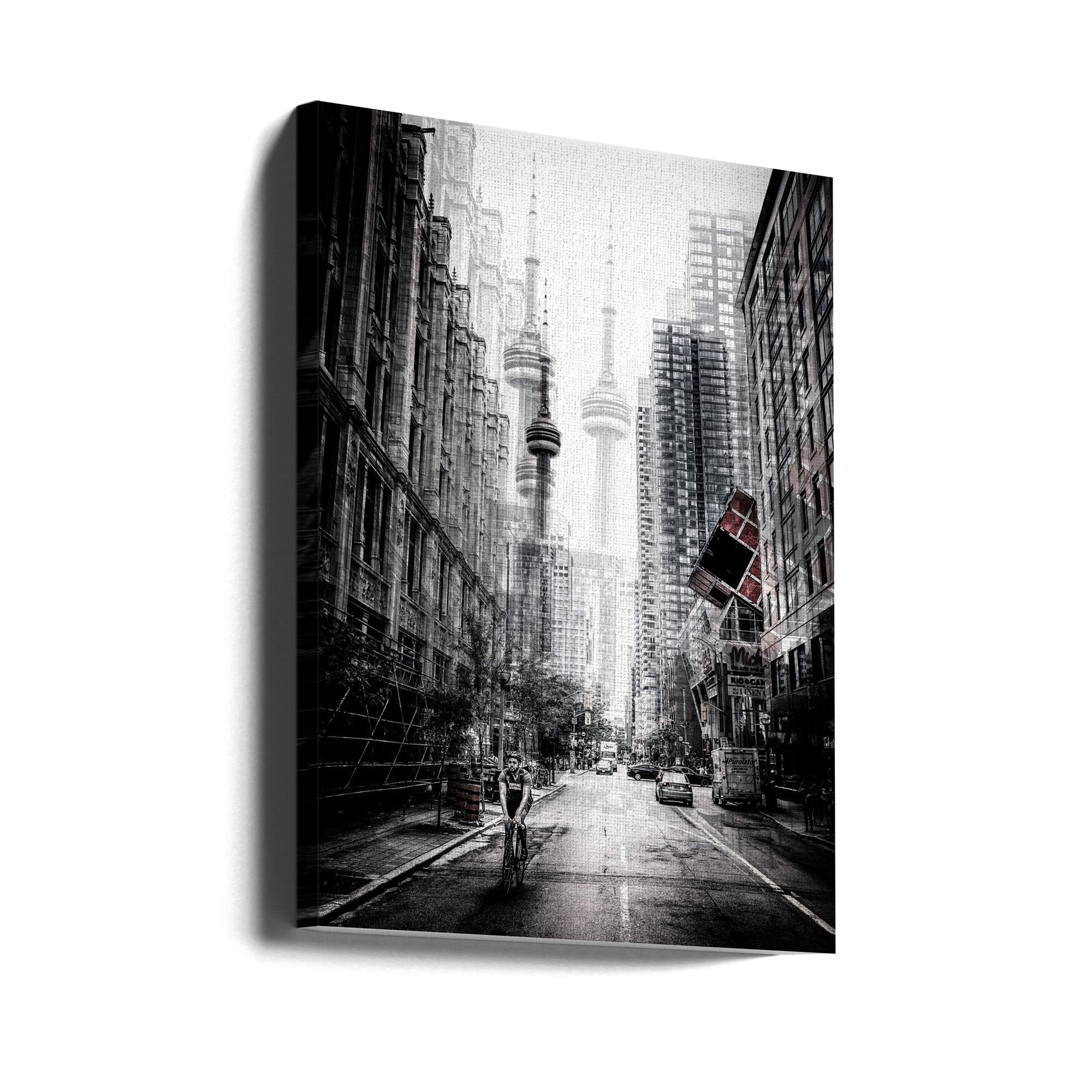 Toronto Streets Canvas Print by Carmine Chiriac-canvas-DECOROLALA