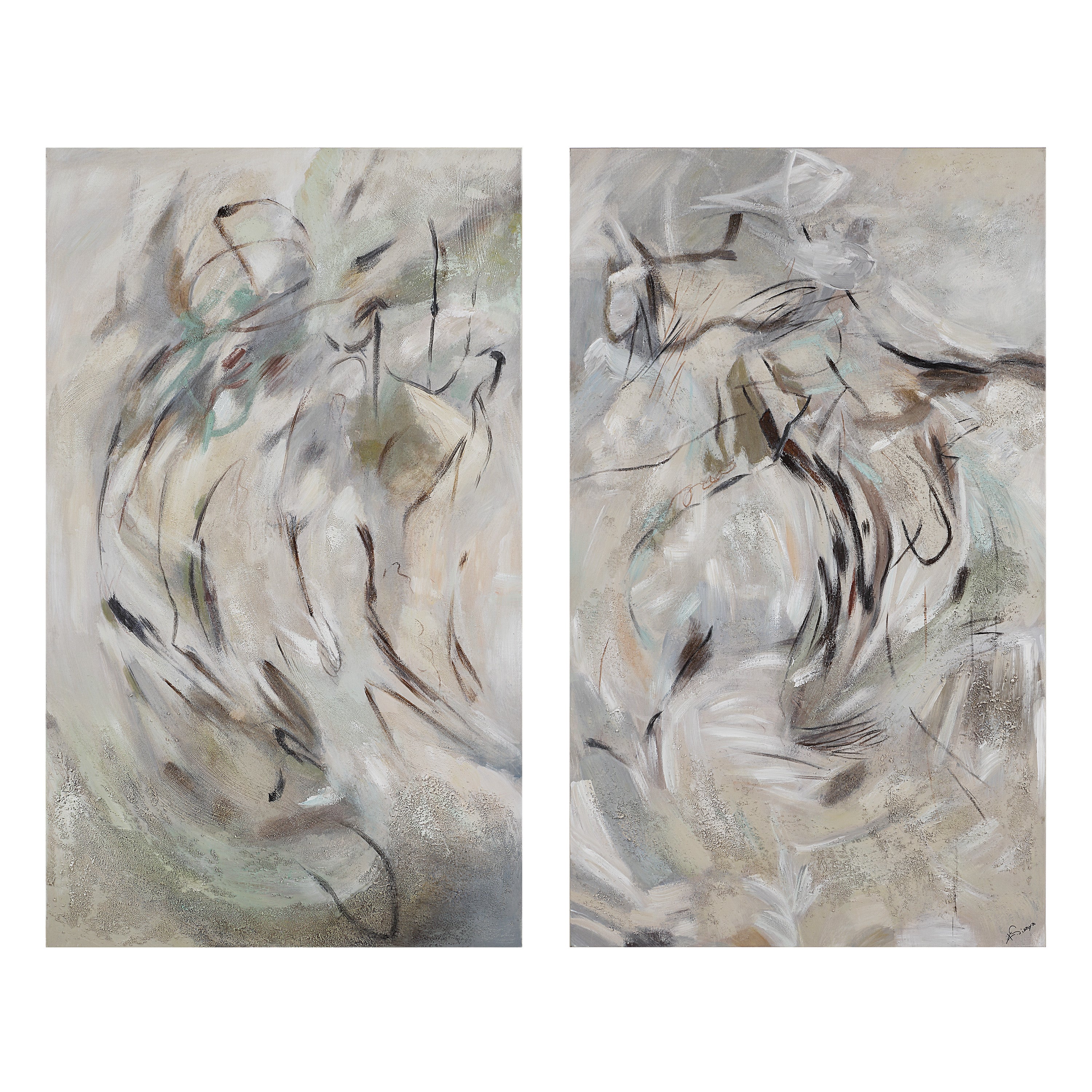 Torres 50" H x 30" W Canvas Art, (2 Piece Set)-Canvas Print-DECOROLALA