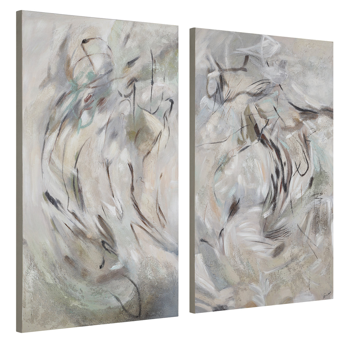 Torres 50" H x 30" W Canvas Art, (2 Piece Set)-Canvas Prints-DECOROLALA