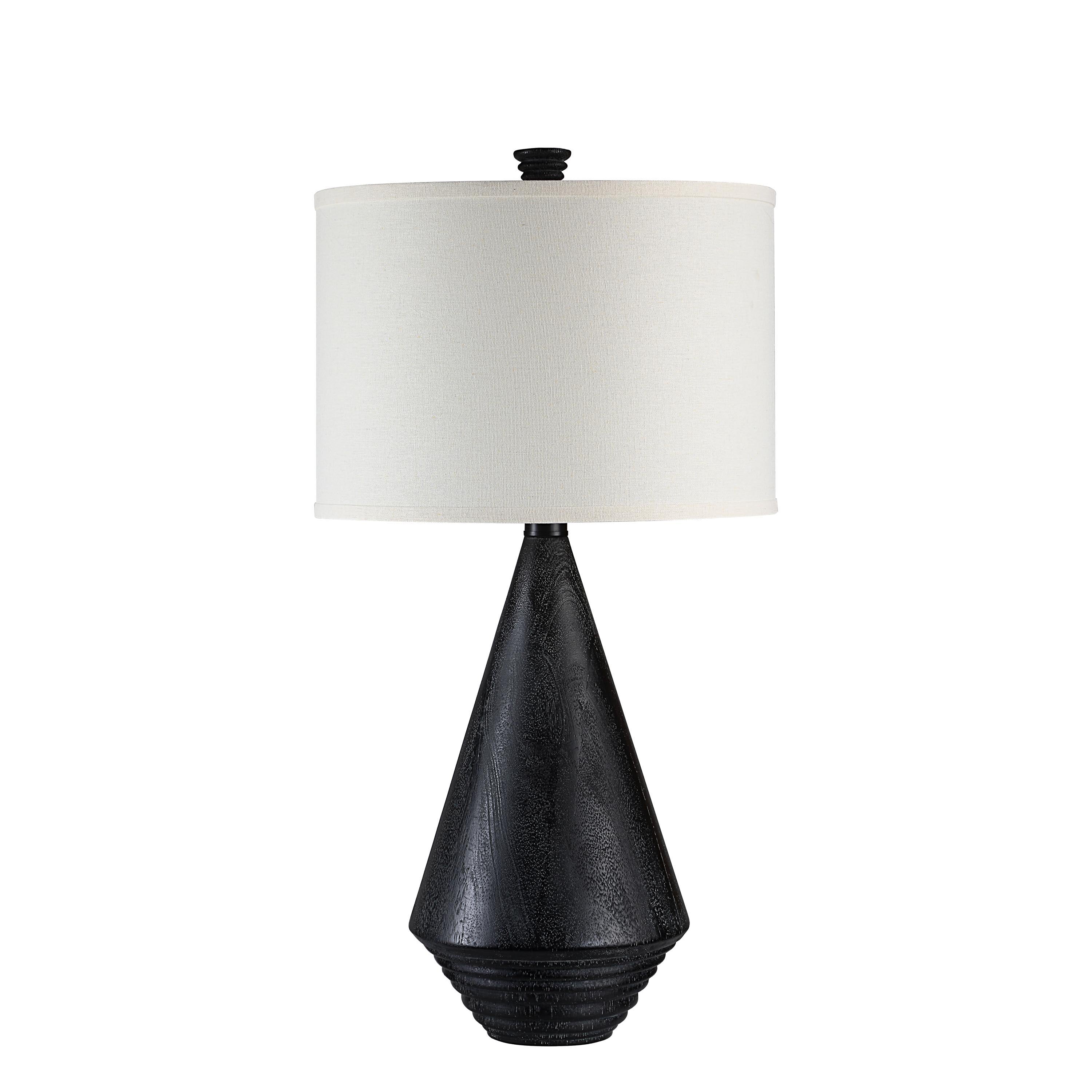 Tortora 31" Height Table Lamp, Black-Table Lamp-DECOROLALA