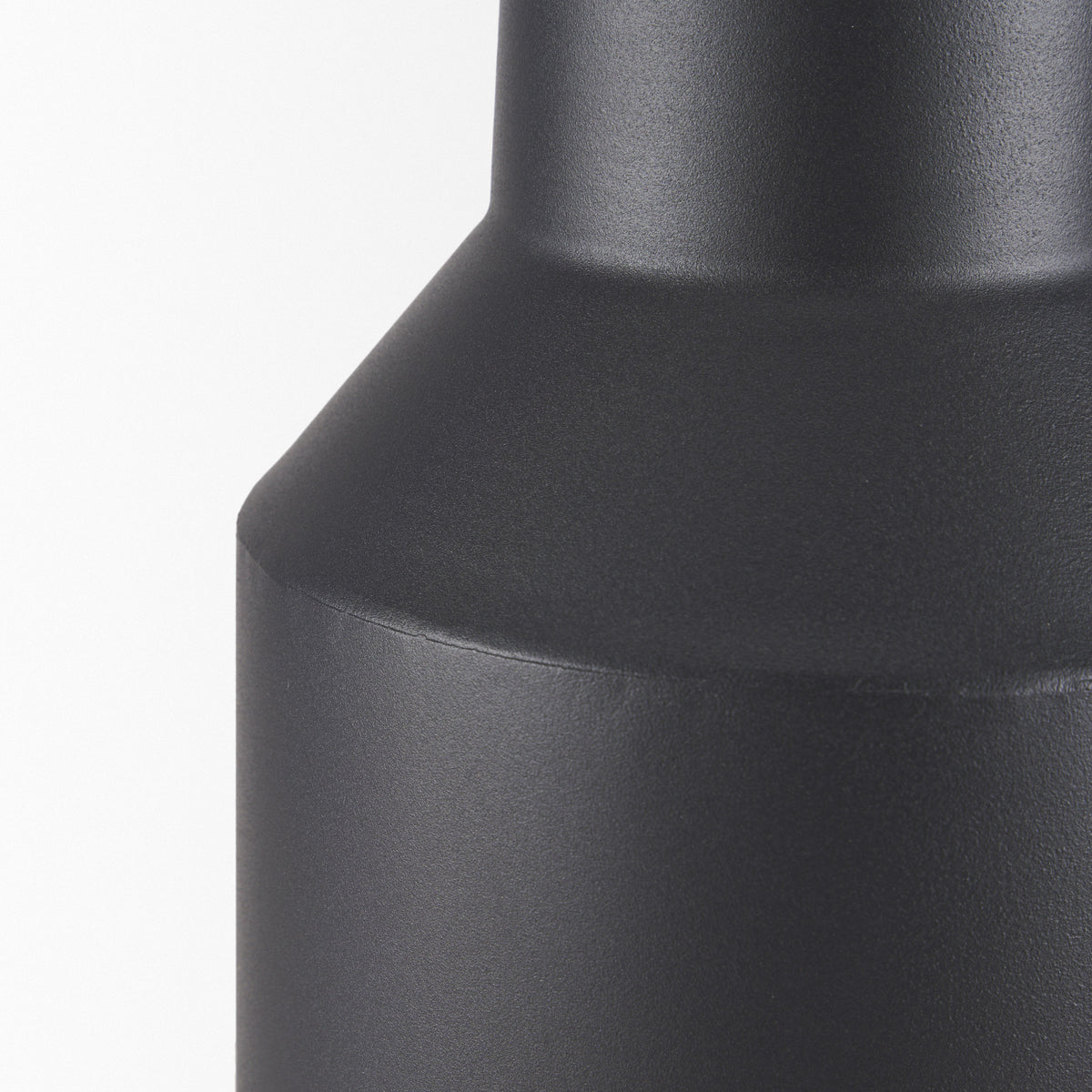 Tosca Tall Matte Black Metal Vase-Vase-DECOROLALA
