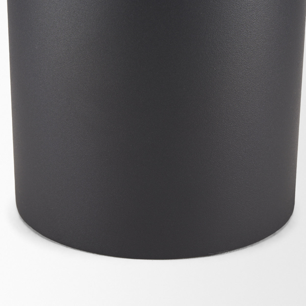 Tosca Tall Matte Black Metal Vase-Vase-DECOROLALA