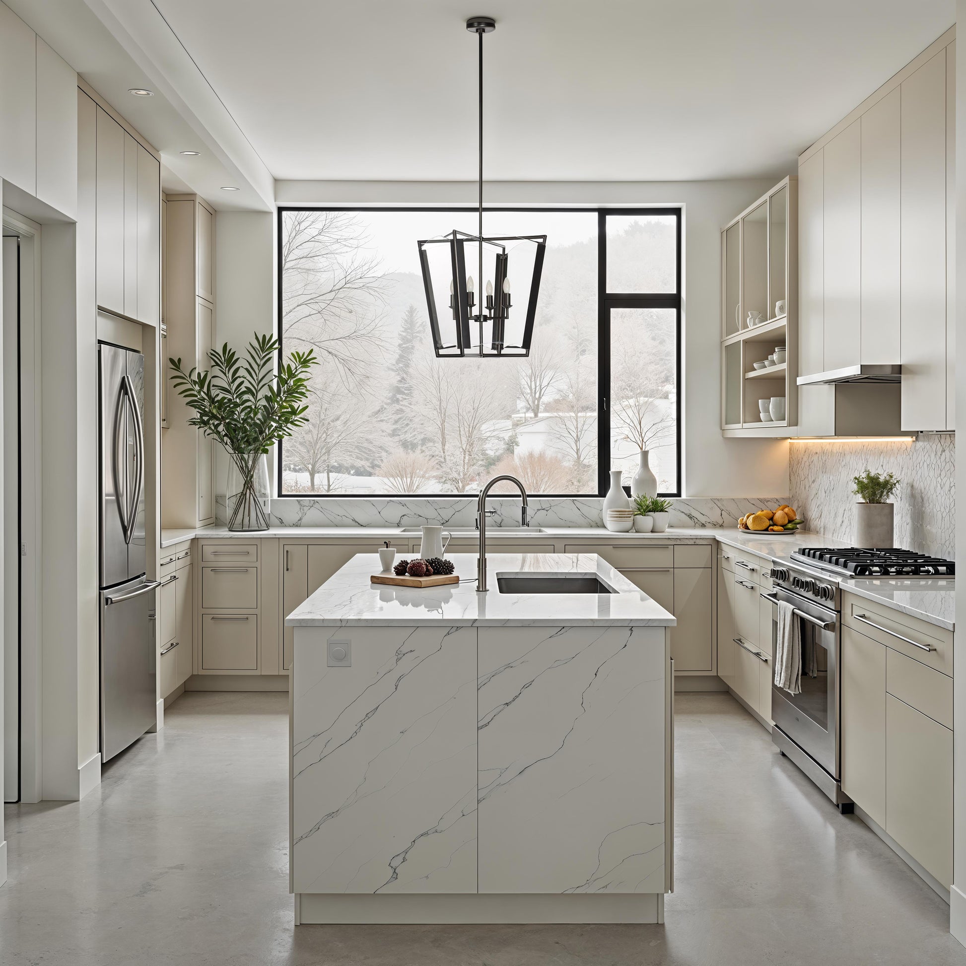 Toussaint 82.25" Height Ceiling Fixture, Clear-Ceiling Fixture-DECOROLALA