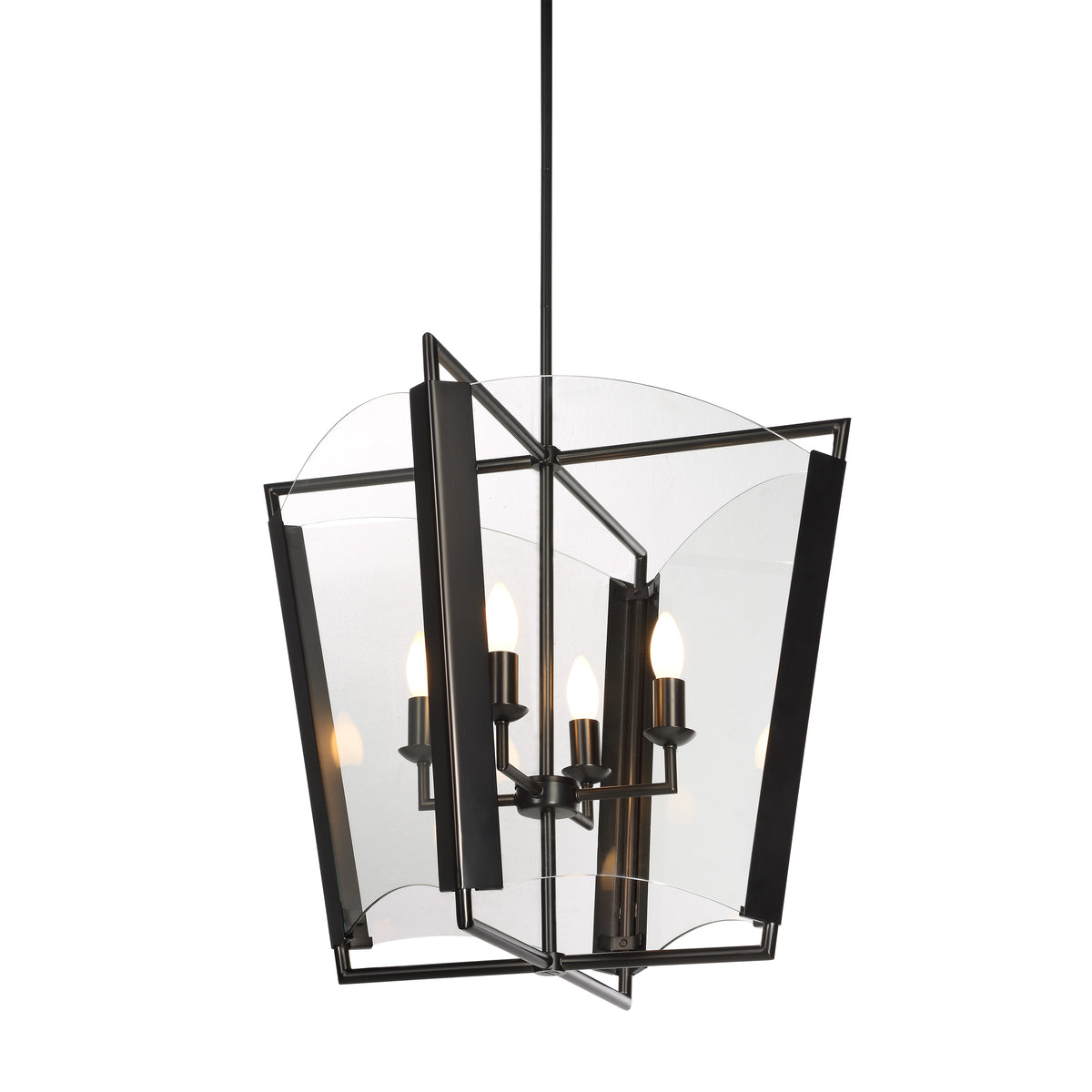 Toussaint 82.25" Height Ceiling Fixture, Clear-Ceiling Light Fixtures-DECOROLALA