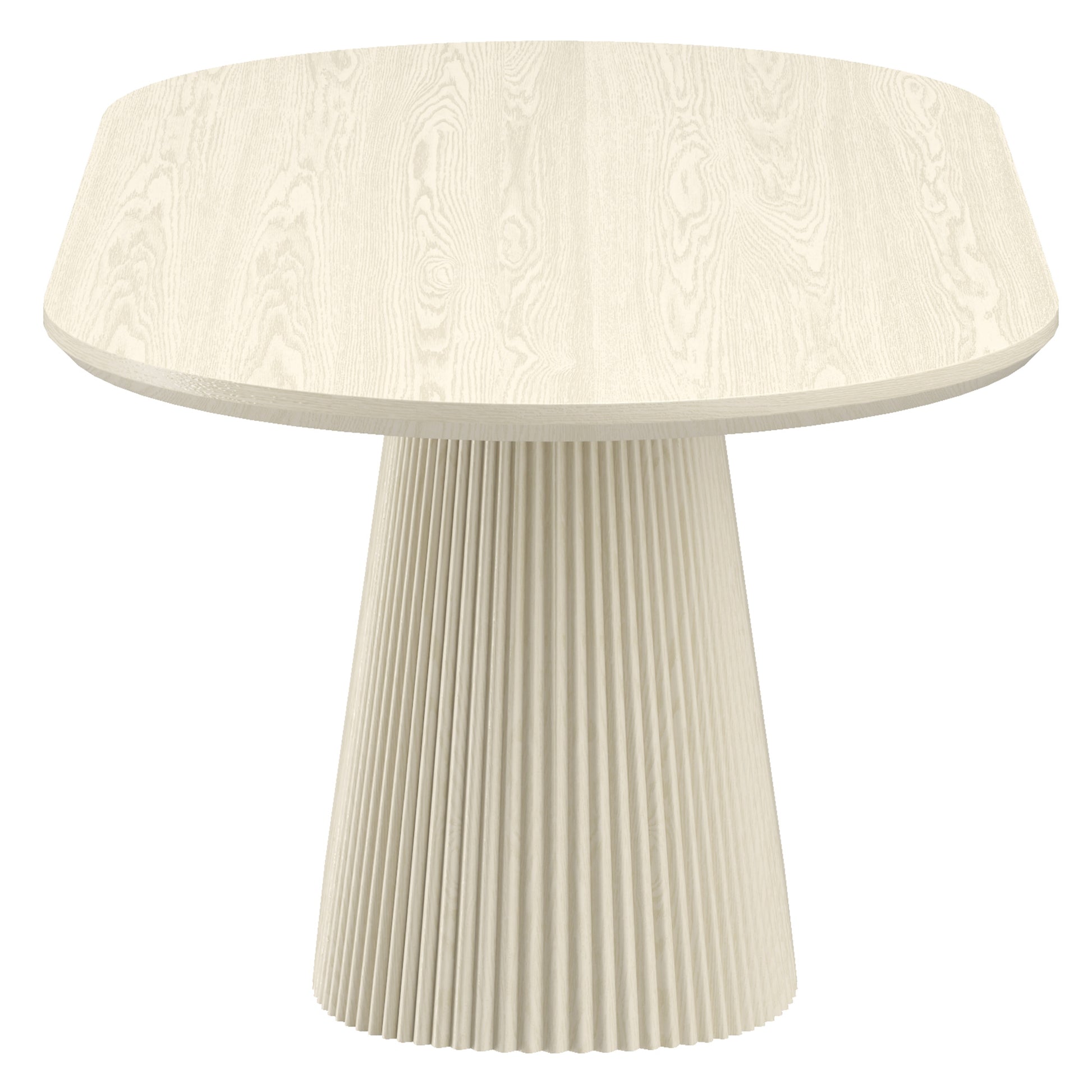 Tovas Caspian 7-Piece Oval Dining Set - Sand Faux Leather-DECOROLALA