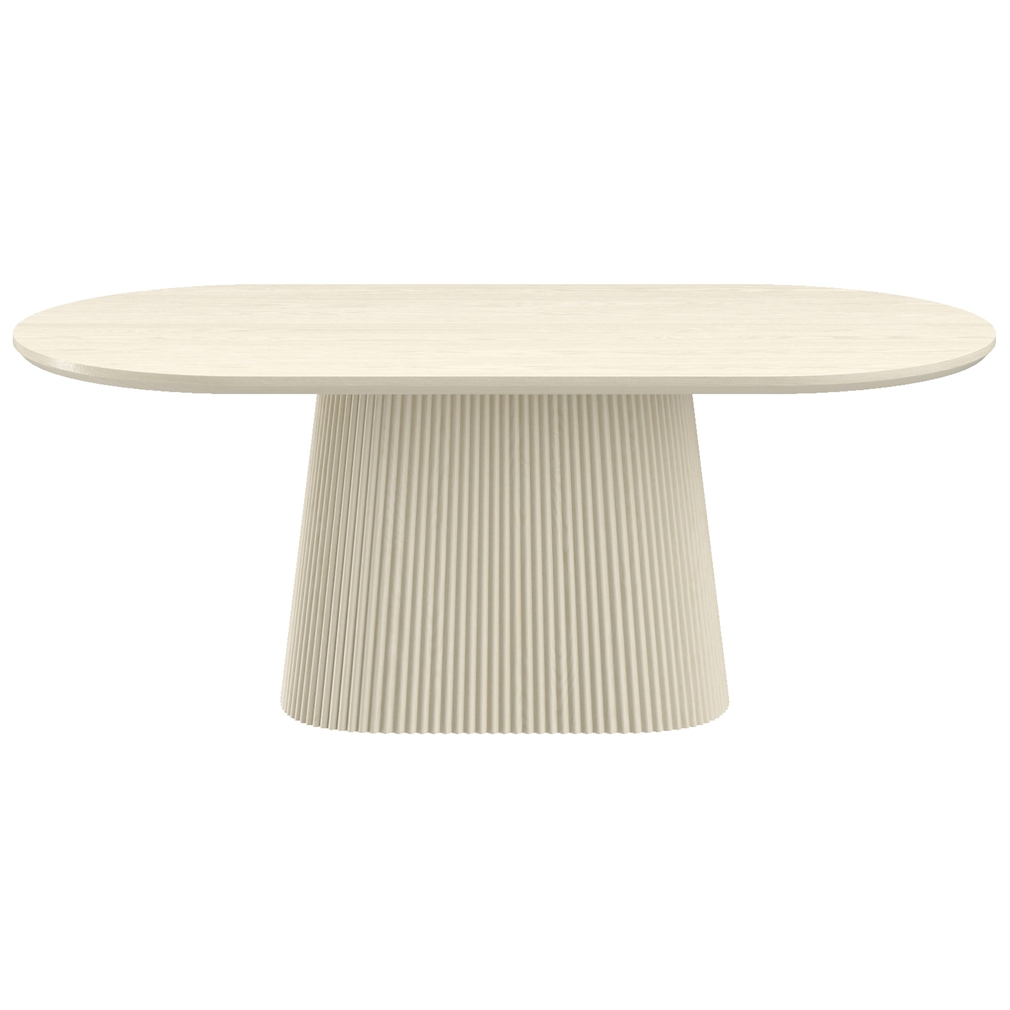 Tovas Caspian 7-Piece Oval Dining Set - Sand Faux Leather-DECOROLALA