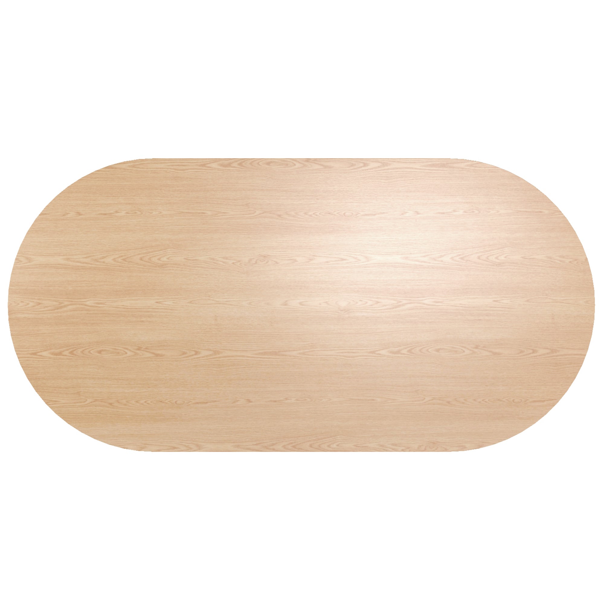 Tovas Oval Dining Table - Natural Wood Reeded Pedestal Base-DECOROLALA