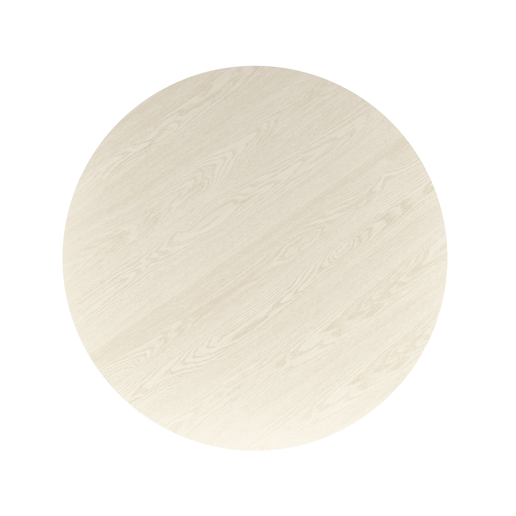 Tovas Round Dining Table - Ivory Reeded Wood Pedestal Base-DECOROLALA