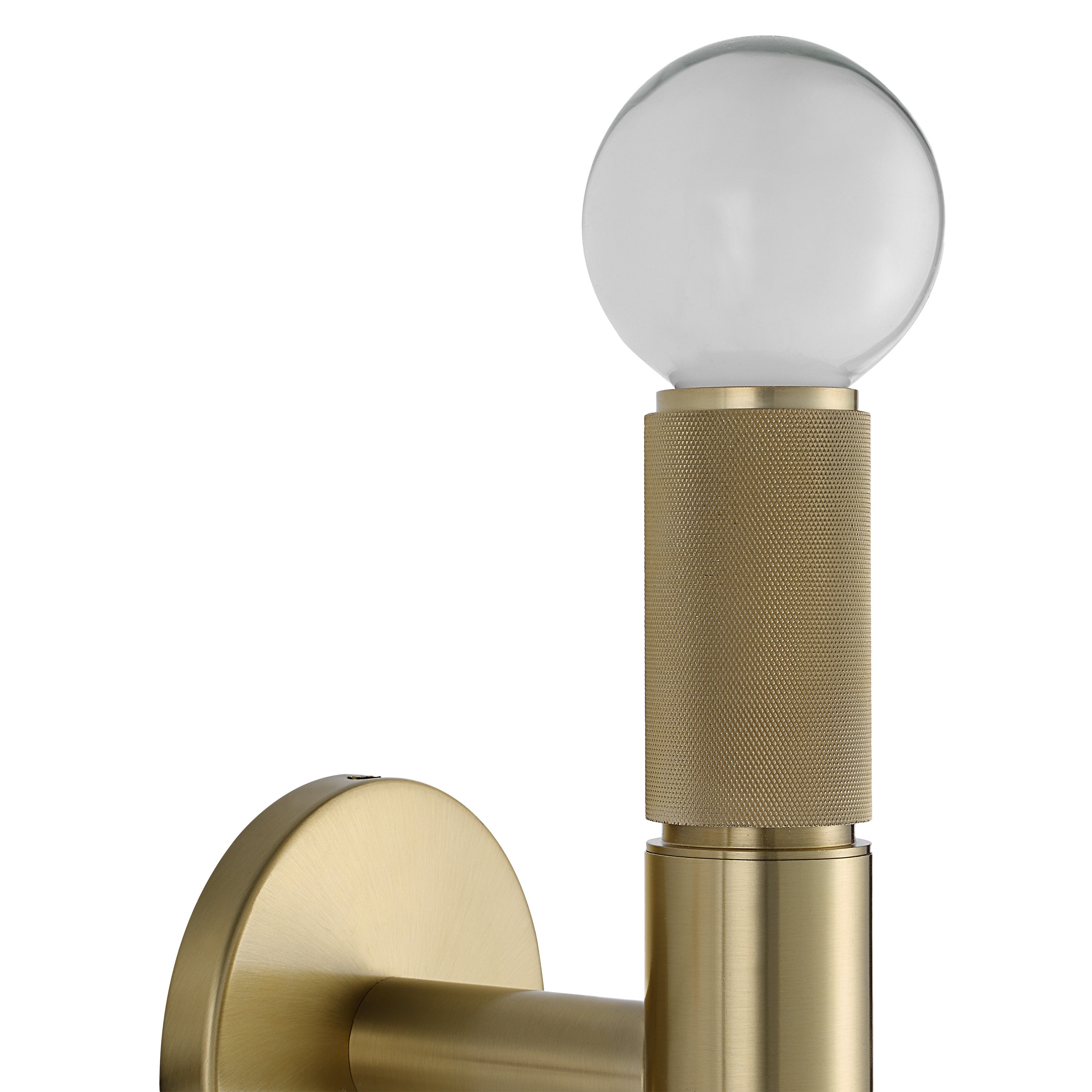Tovi 2-Light Wall Sconce, 12" Brass-Wall Sconce-DECOROLALA