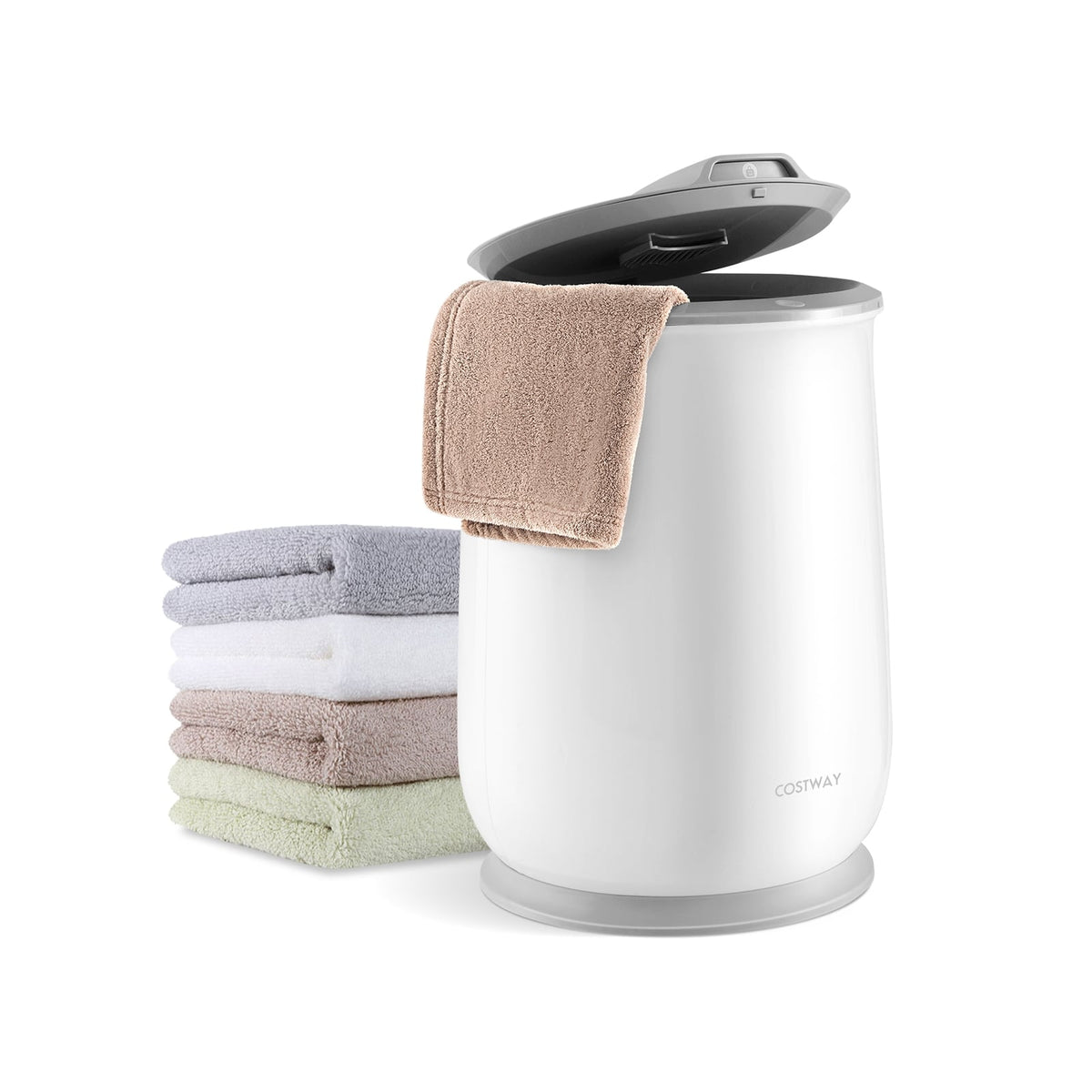 Towel Warmer Bucket - 5.5 Gallon with Auto Shut Off, Gray-Dryers-DECOROLALA