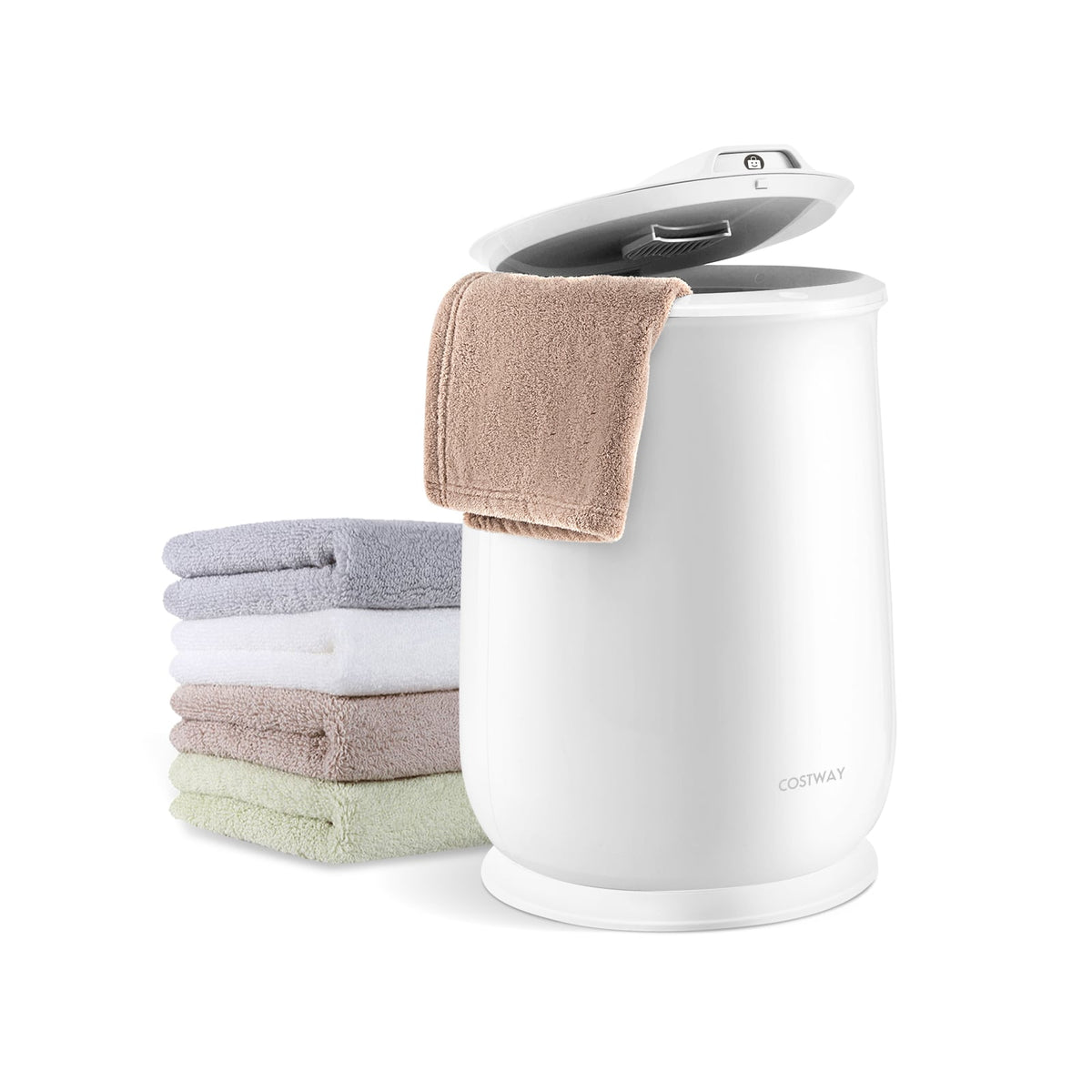 Towel Warmer Bucket - 5.5 Gallon White with Auto Shut Off-Dryers-DECOROLALA