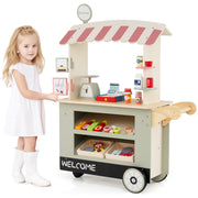 Toy Cart Play Set with POS Machine and Lovely Scale-Green-Pretend Toys-DECOROLALA