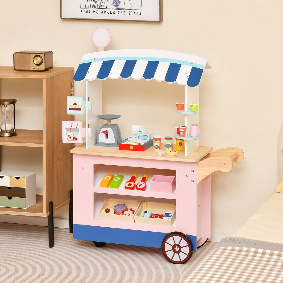 Toy Cart Play Set with POS Machine and Lovely Scale-Multicolor-Pretend Play Toys-DECOROLALA