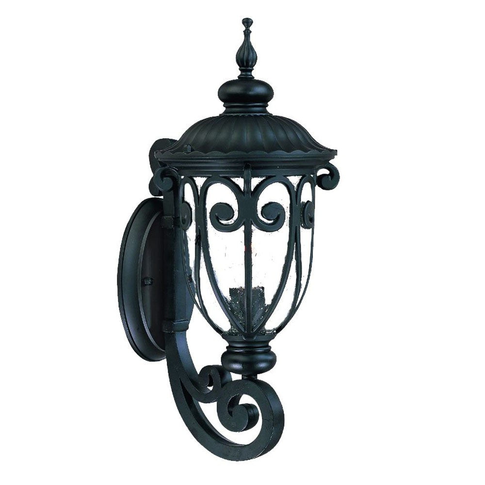 Traditional Matte Black Wall Sconce-Outdoor Lighting-DECOROLALA