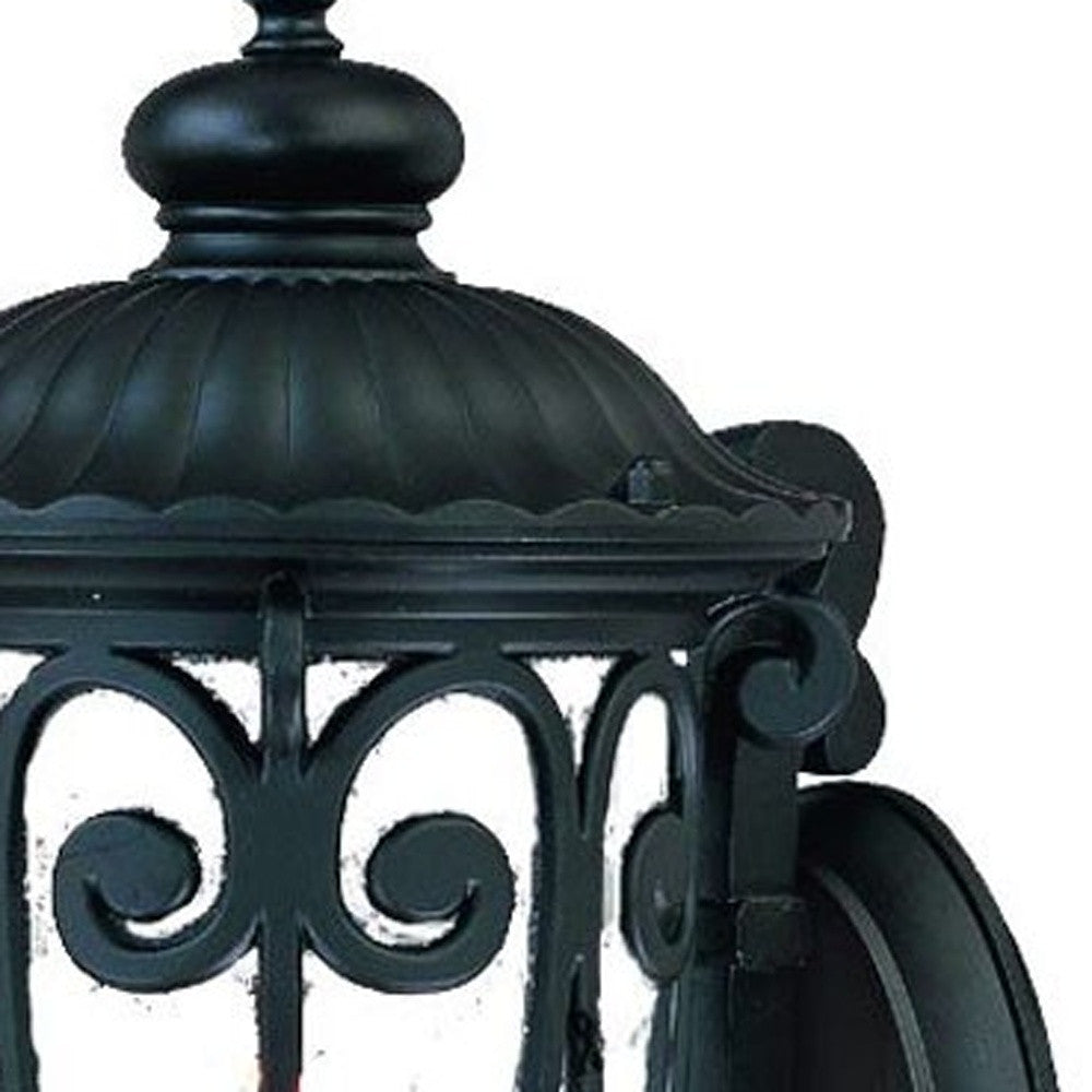 Traditional Matte Black Wall Sconce-Outdoor Lighting-DECOROLALA